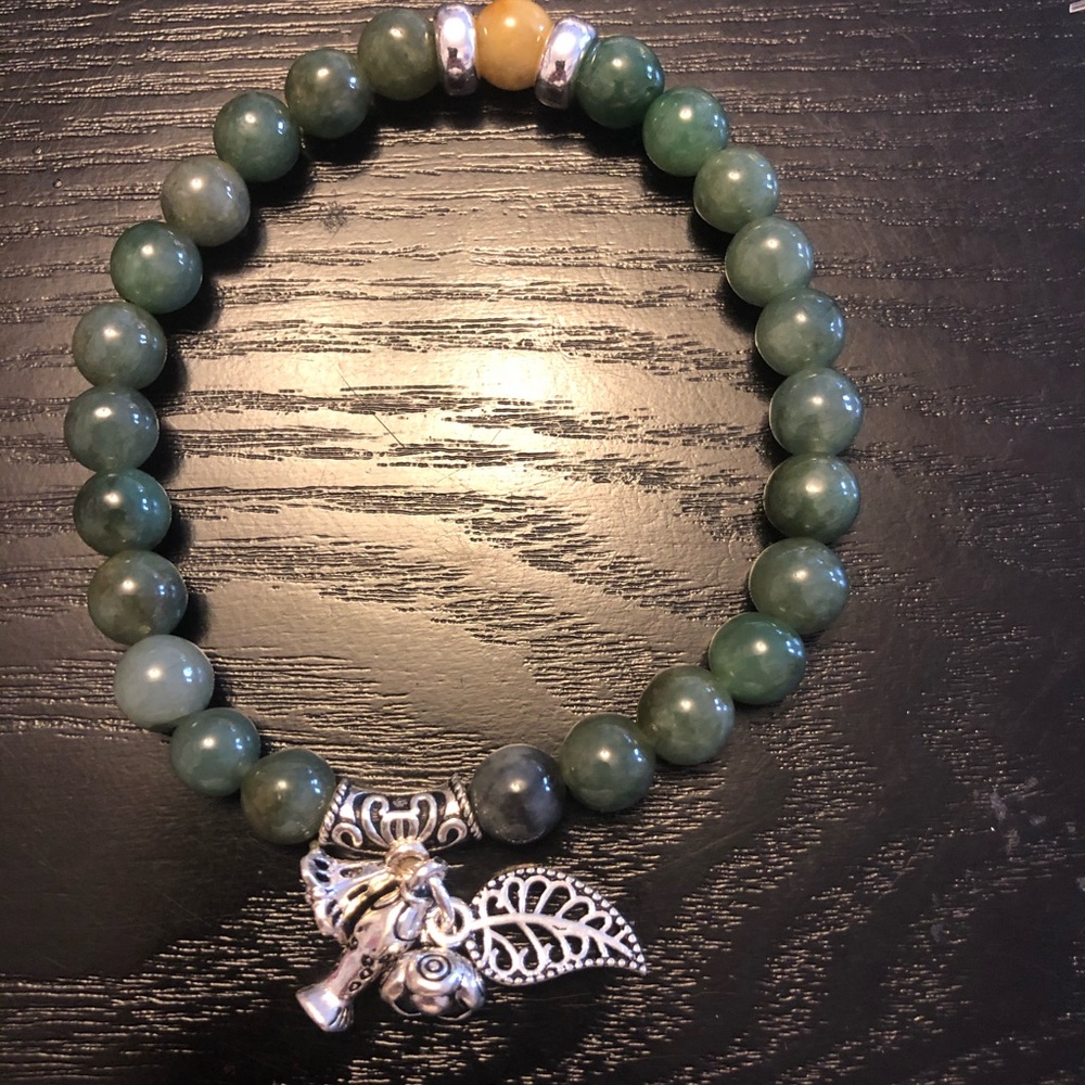 Spinach green Jade bracelet